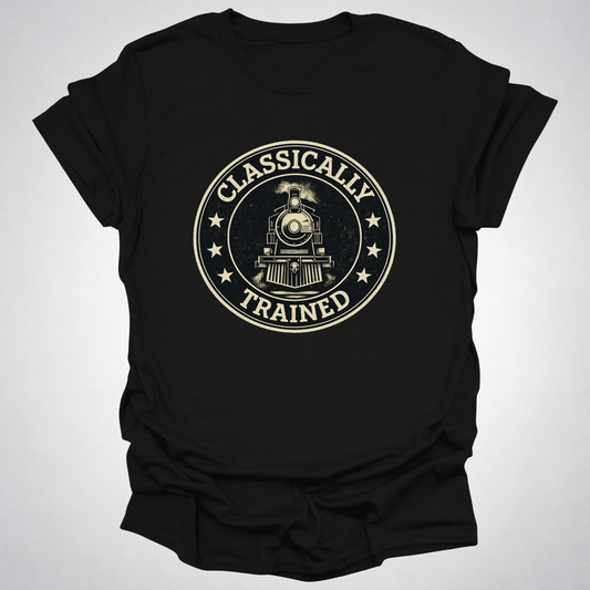 Classically Trained – Vintage Train Lover T-Shirt