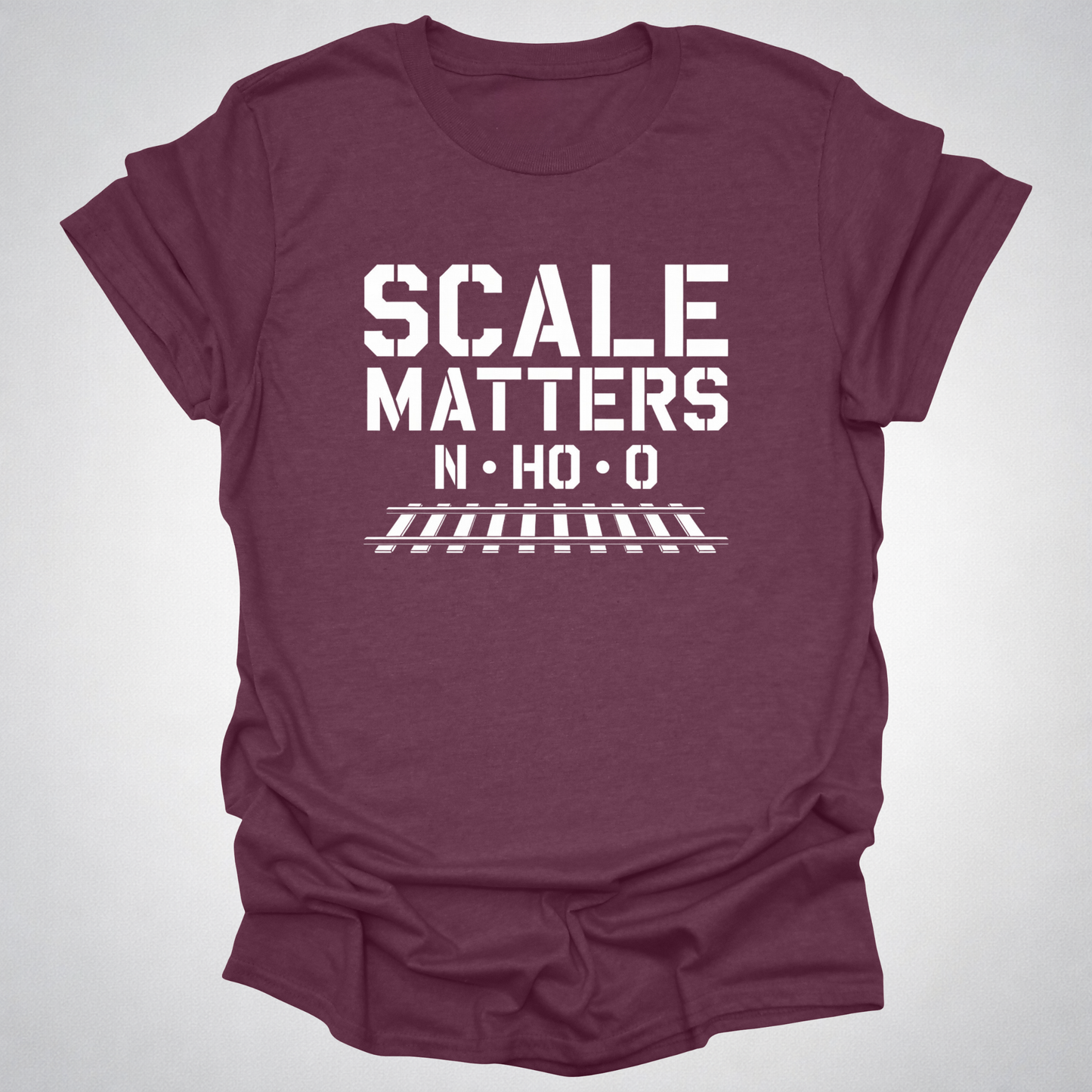Scale Matters Model Railroad T-Shirt – N • HO • O