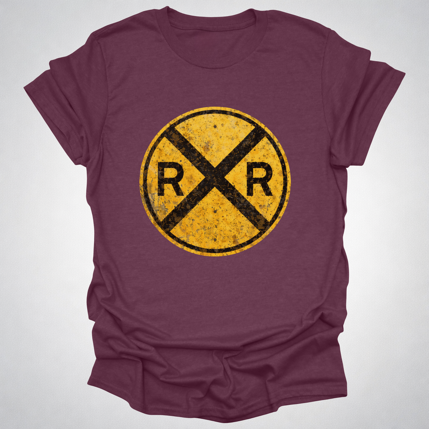 Classic Railroad Crossing T-Shirt | Classic RR Railfan Tee