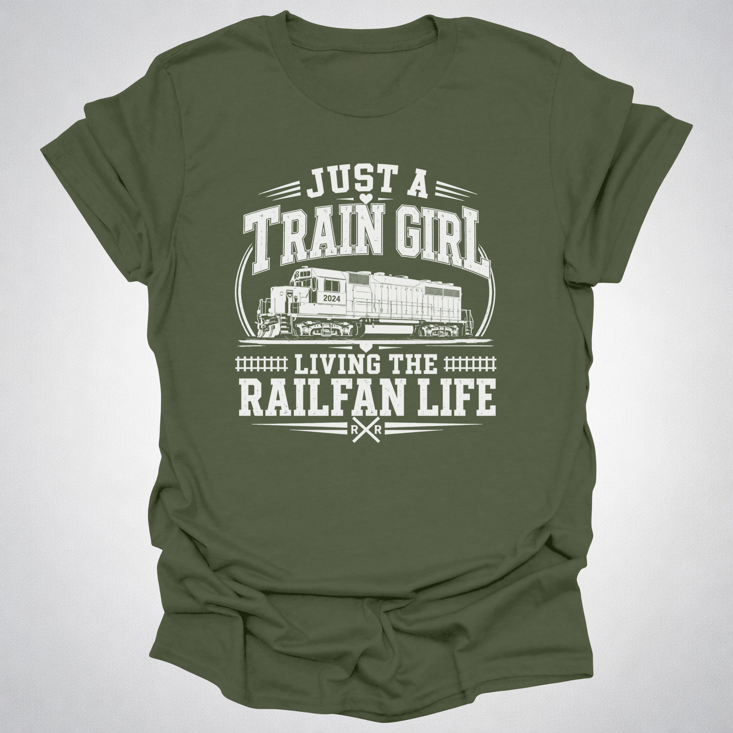 Just a Train Girl Railfan Life T-Shirt