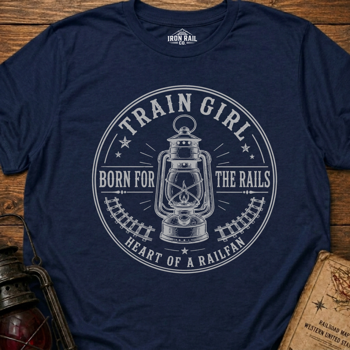 Train Girl Born for the Rails T-Shirt