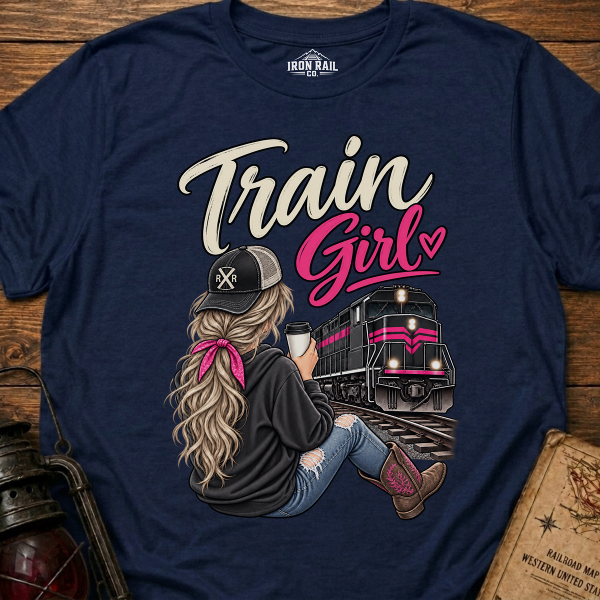 Train Girl Railfan T-Shirt