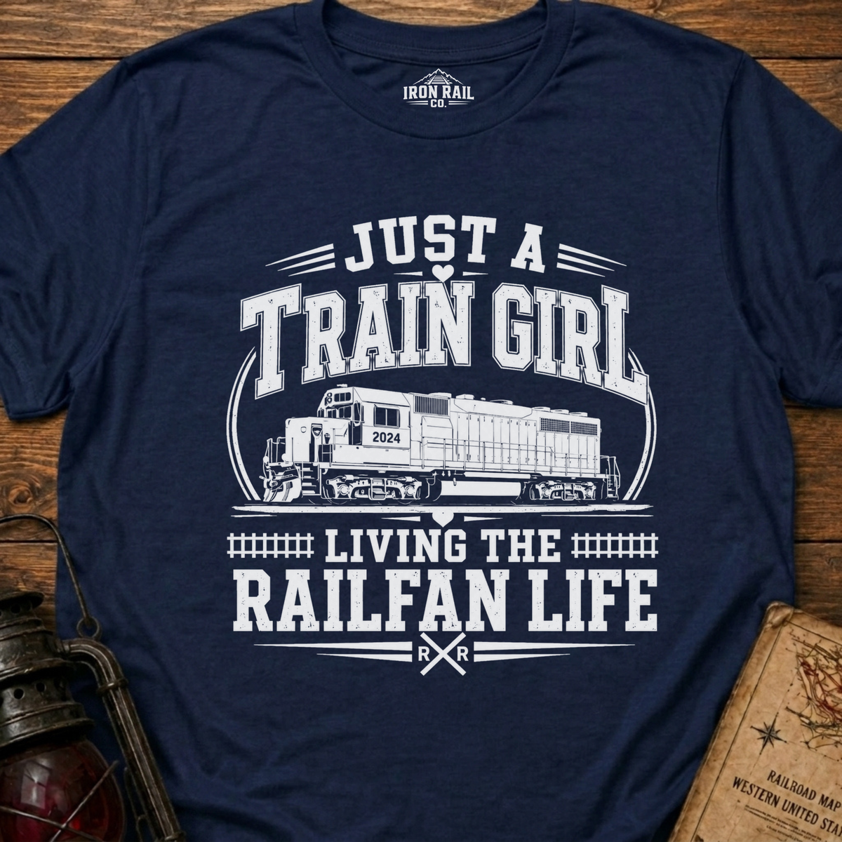 Just a Train Girl Railfan Life T-Shirt