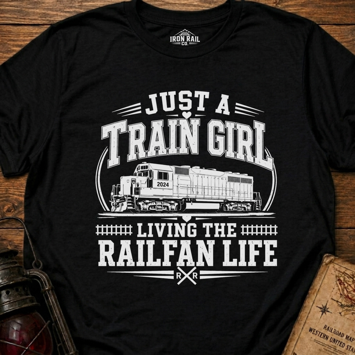 Just a Train Girl Railfan Life T-Shirt