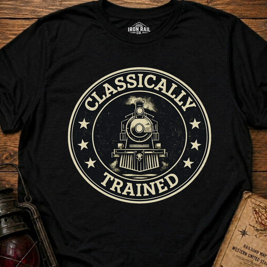 Classically Trained – Vintage Train Lover T-Shirt