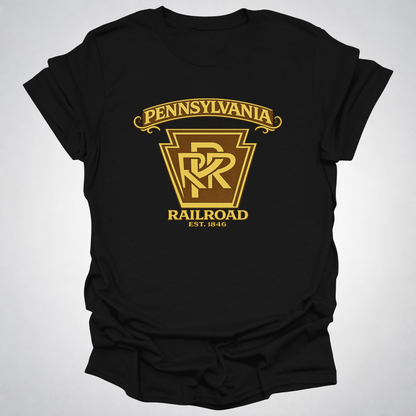 Pennsylvania Railroad Keystone T-Shirt | Classic PRR Railfan Design (Est. 1846)