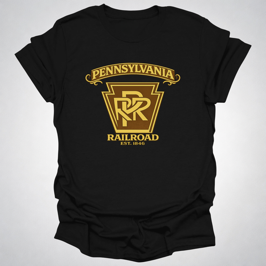 Pennsylvania Railroad Keystone T-Shirt | Classic PRR Railfan Design (Est. 1846)