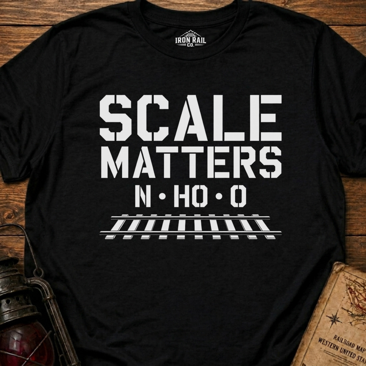 Scale Matters Model Railroad T-Shirt – N • HO • O