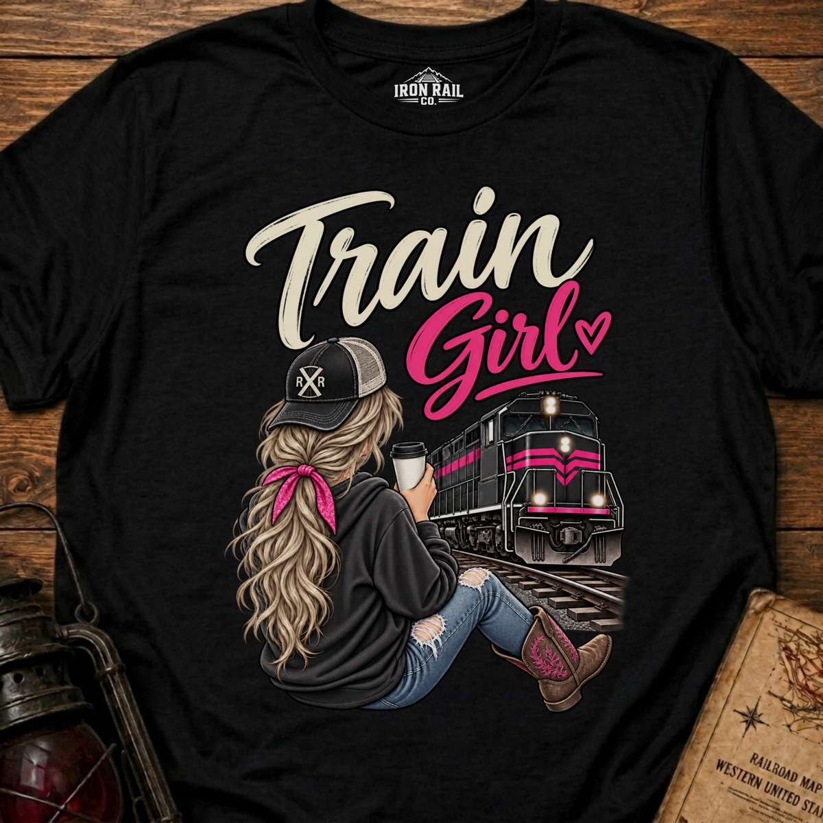 Train Girl Railfan T-Shirt
