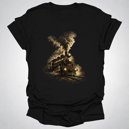 Steam Power – Vintage Locomotive Art T-Shirt