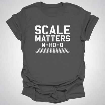 Scale Matters Model Railroad T-Shirt – N • HO • O
