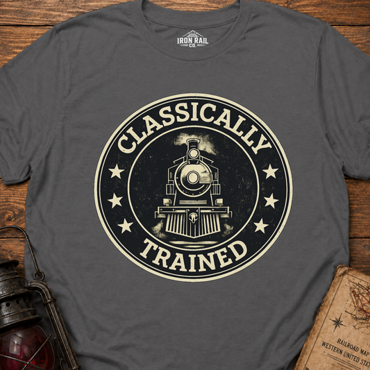 Classically Trained – Vintage Train Lover T-Shirt
