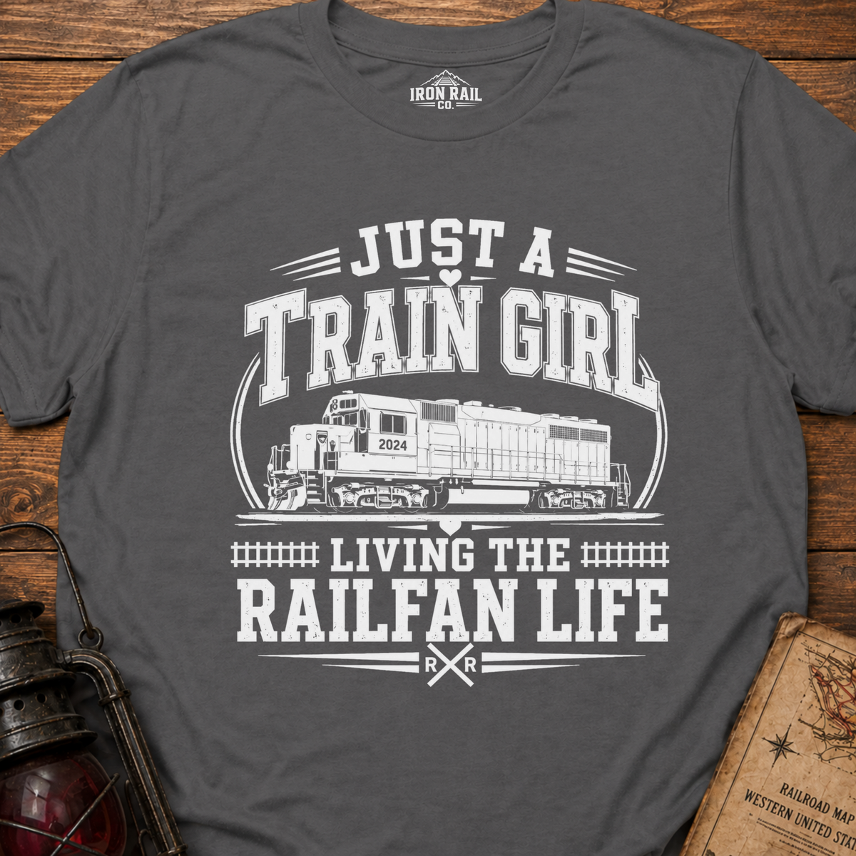 Just a Train Girl Railfan Life T-Shirt