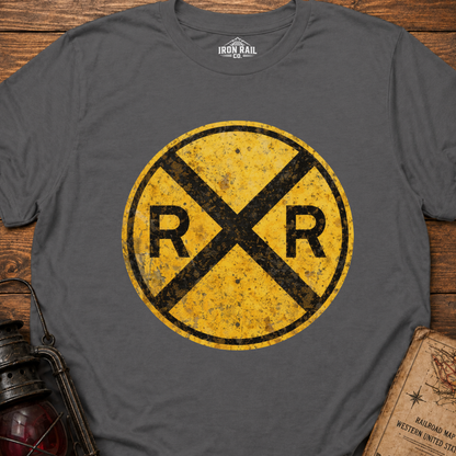Classic Railroad Crossing T-Shirt | Classic RR Railfan Tee