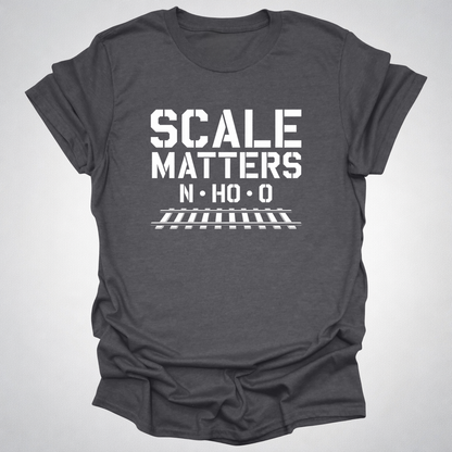 Scale Matters Model Railroad T-Shirt – N • HO • O
