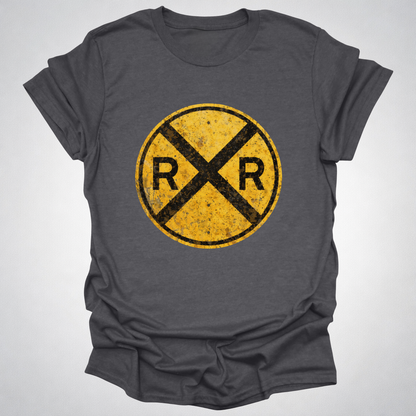 Classic Railroad Crossing T-Shirt | Classic RR Railfan Tee