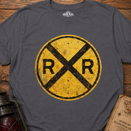 Classic Railroad Crossing T-Shirt | Classic RR Railfan Tee