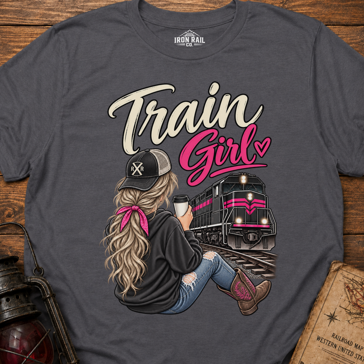 Train Girl Railfan T-Shirt