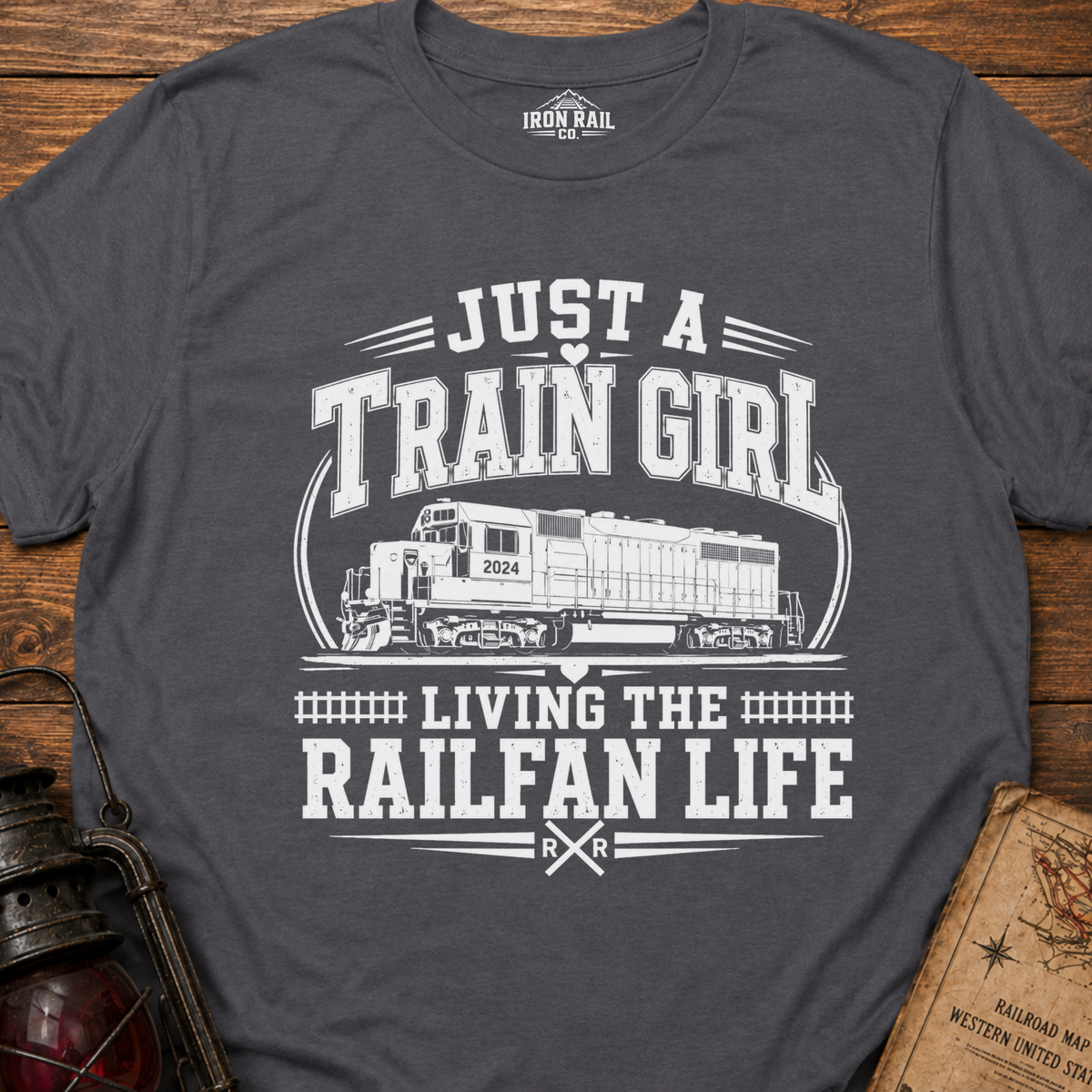 Just a Train Girl Railfan Life T-Shirt