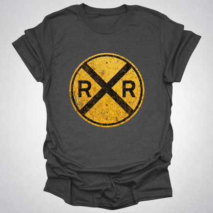 Classic Railroad Crossing T-Shirt | Classic RR Railfan Tee