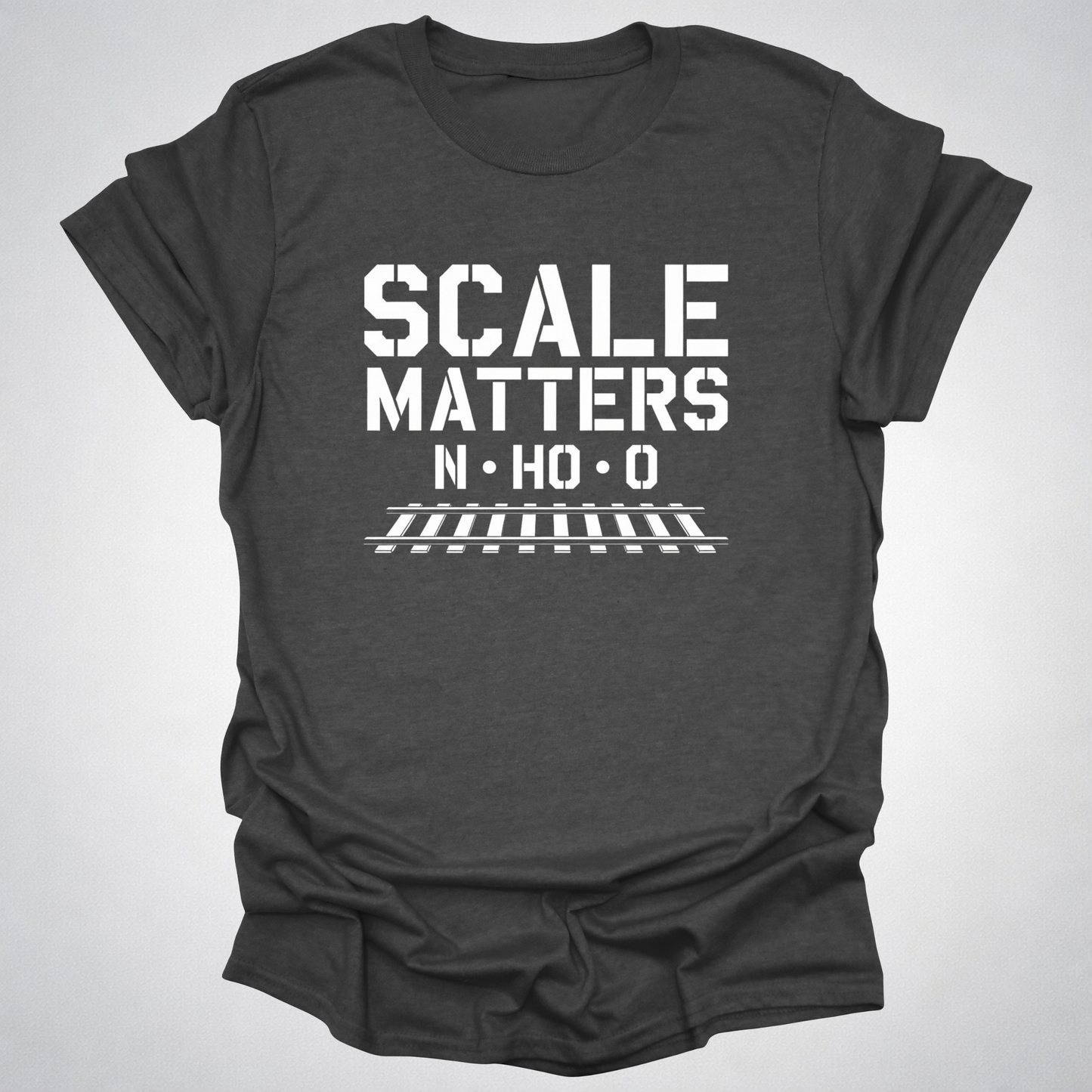 Scale Matters Model Railroad T-Shirt – N • HO • O