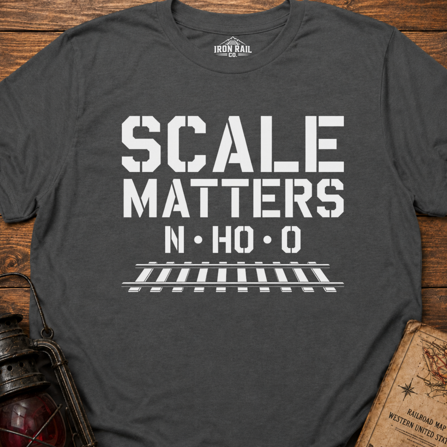 Scale Matters Model Railroad T-Shirt – N • HO • O