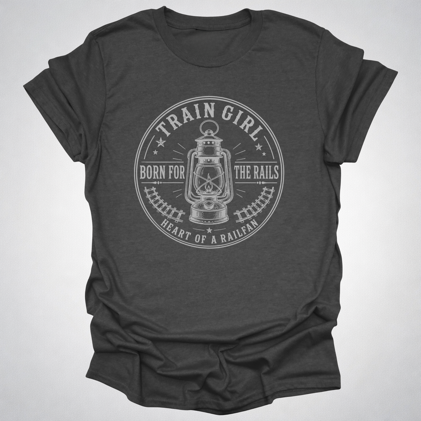 Train Girl Born for the Rails T-Shirt