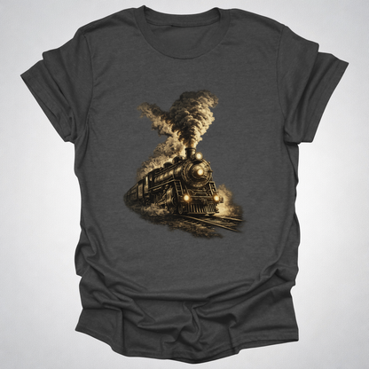 Steam Power – Vintage Locomotive Art T-Shirt