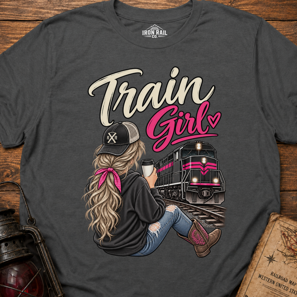 Train Girl Railfan T-Shirt