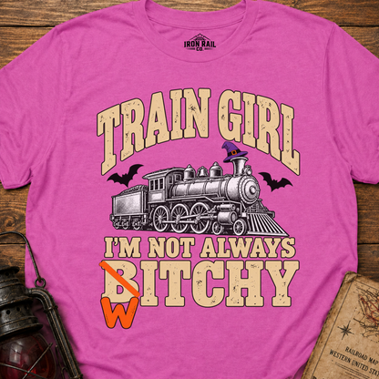 Train Girl – I’m Not Always Witchy Halloween T-Shirt