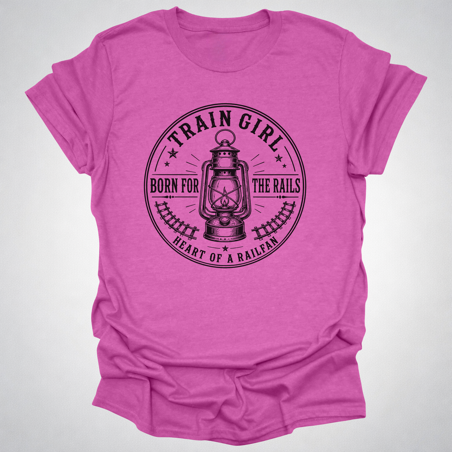 Train Girl Born for the Rails T-Shirt