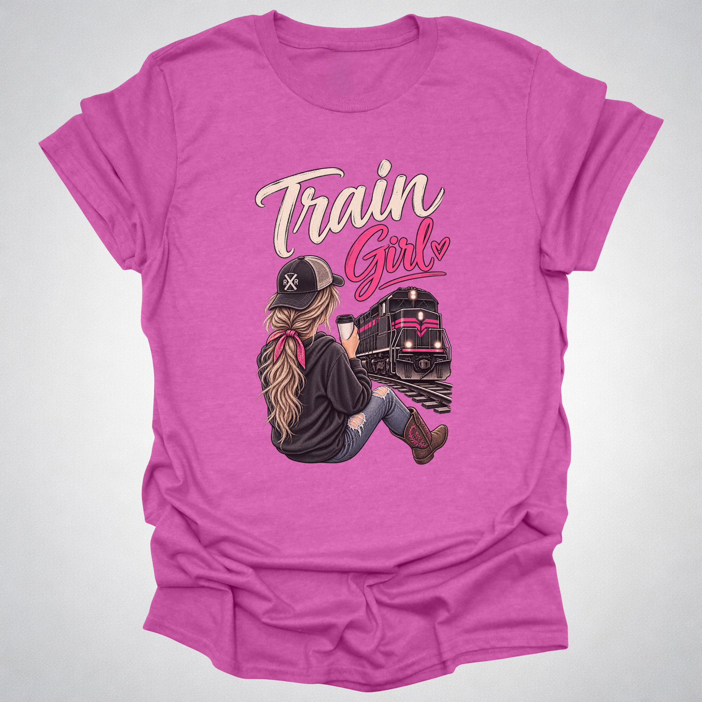 Train Girl Railfan T-Shirt