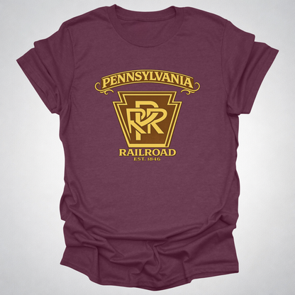 Pennsylvania Railroad Keystone T-Shirt | Classic PRR Railfan Design (Est. 1846)