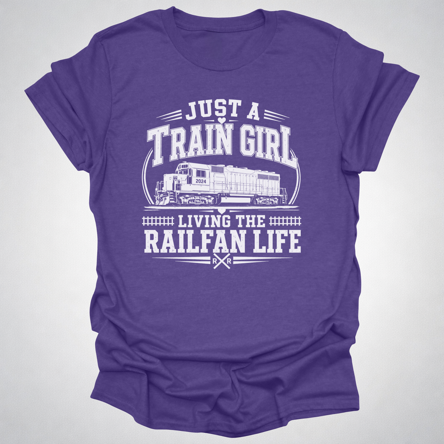 Just a Train Girl Railfan Life T-Shirt