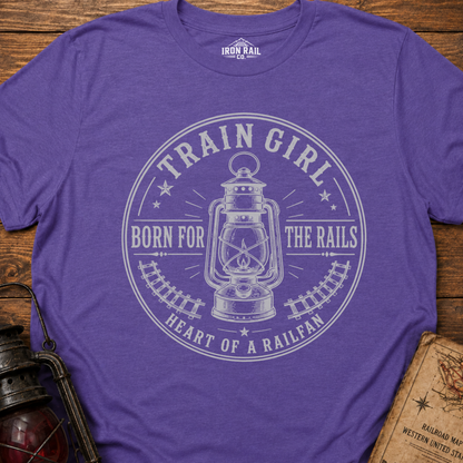 Train Girl Born for the Rails T-Shirt
