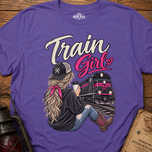 Train Girl Railfan T-Shirt