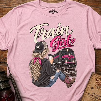 Train Girl Railfan T-Shirt