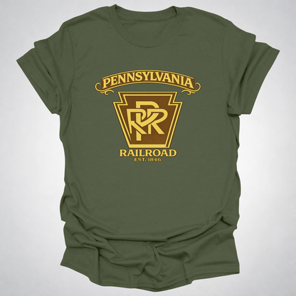 Pennsylvania Railroad Keystone T-Shirt | Classic PRR Railfan Design (Est. 1846)