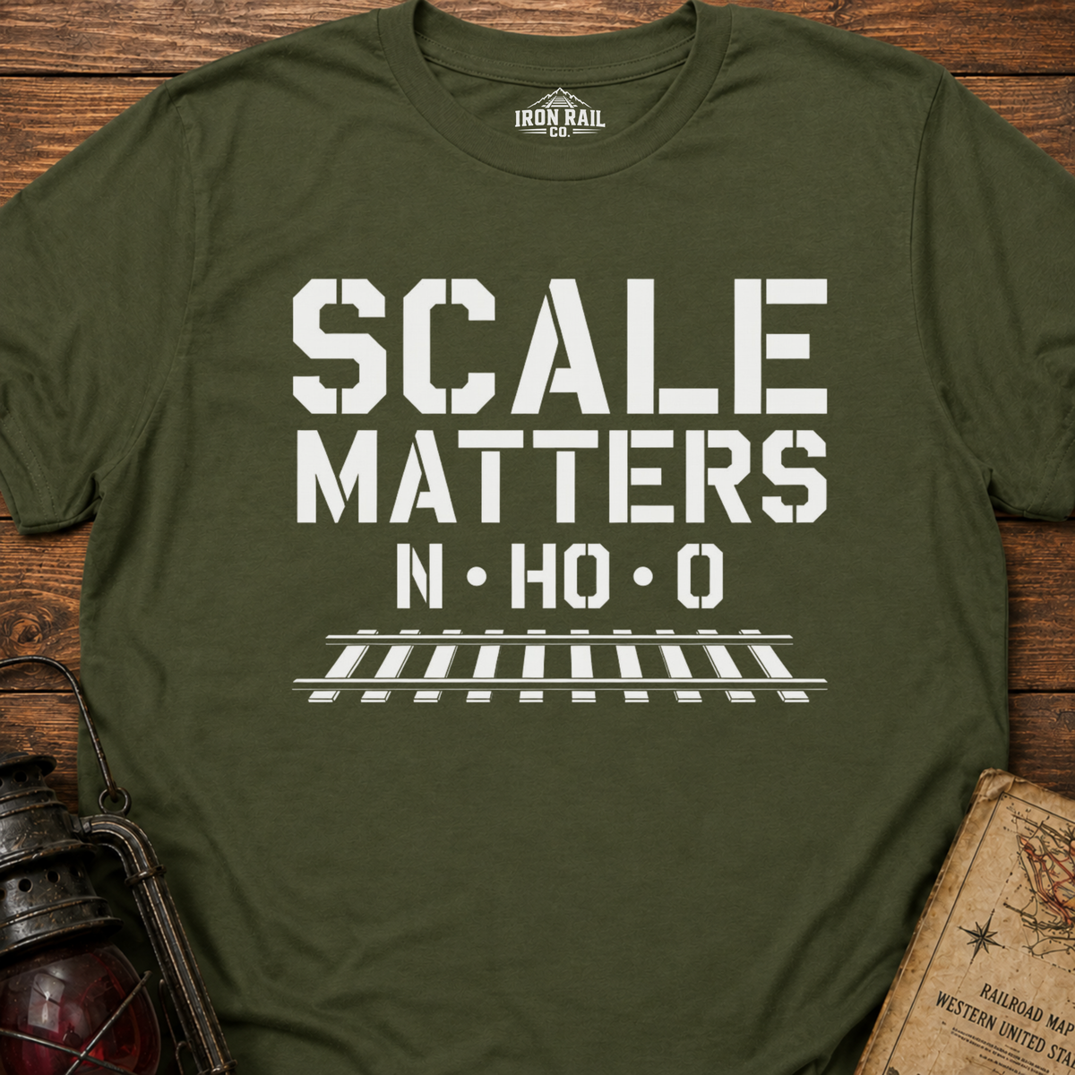 Scale Matters Model Railroad T-Shirt – N • HO • O