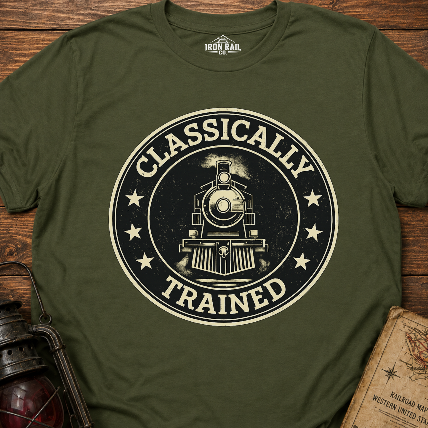 Classically Trained – Vintage Train Lover T-Shirt