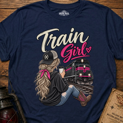 Train Girl Railfan T-Shirt