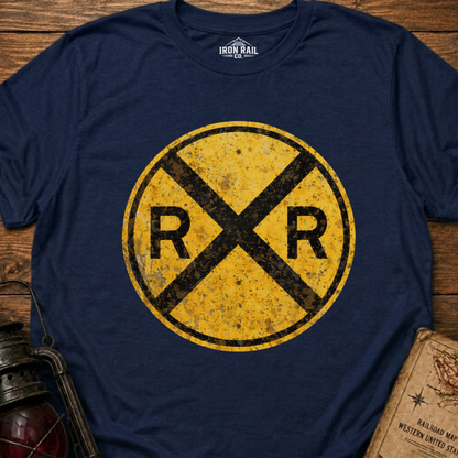 Classic Railroad Crossing T-Shirt | Classic RR Railfan Tee