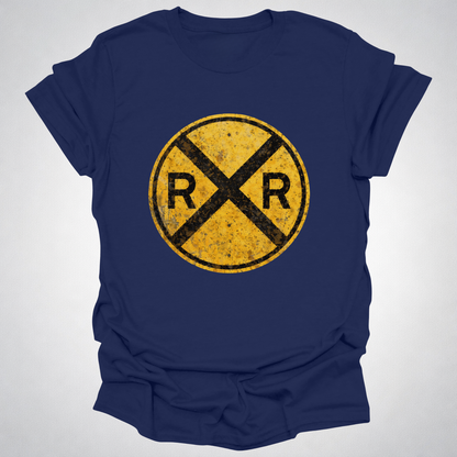 Classic Railroad Crossing T-Shirt | Classic RR Railfan Tee