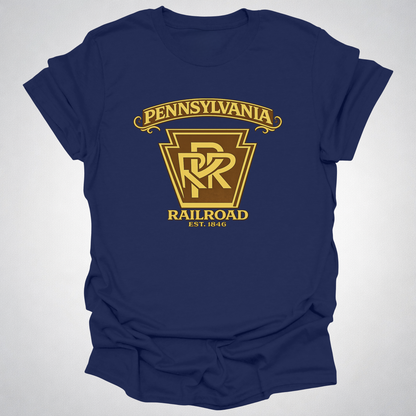 Pennsylvania Railroad Keystone T-Shirt | Classic PRR Railfan Design (Est. 1846)