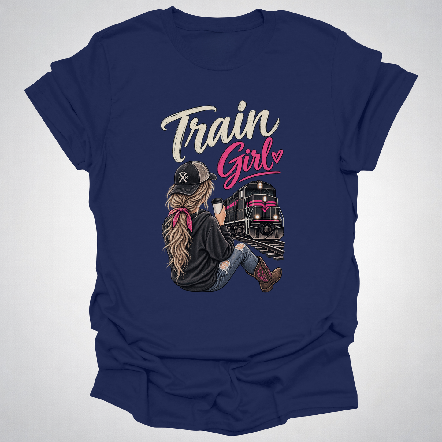 Train Girl Railfan T-Shirt
