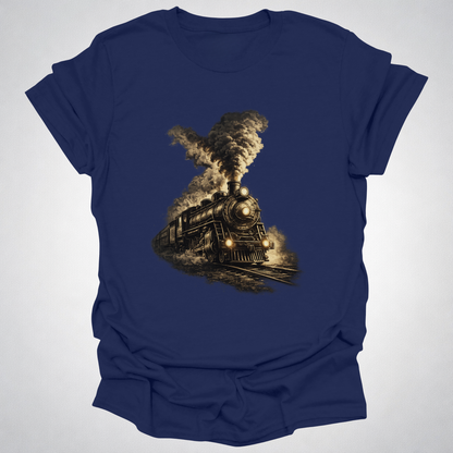 Steam Power – Vintage Locomotive Art T-Shirt