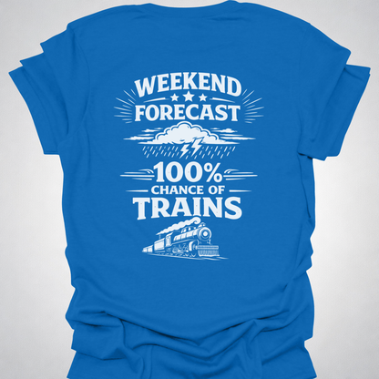 Weekend Forecast Train Shirt – Back Print