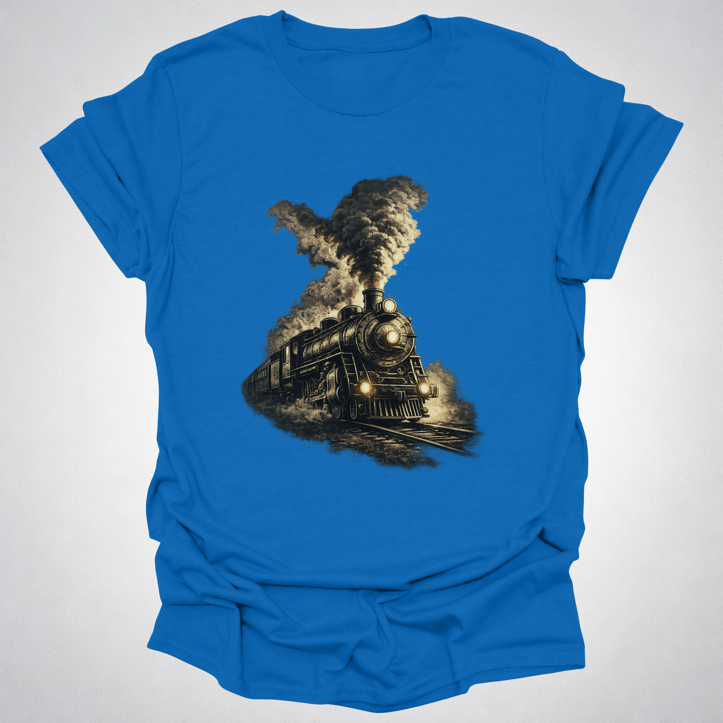 Steam Power – Vintage Locomotive Art T-Shirt