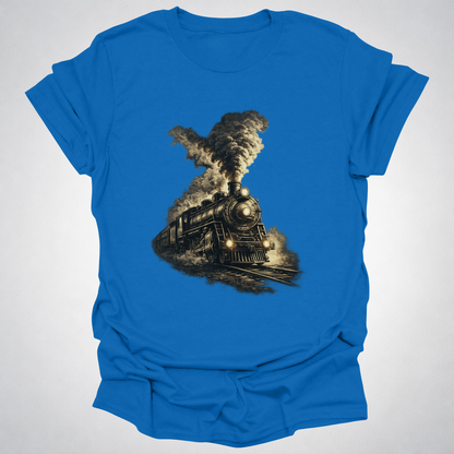 Steam Power – Vintage Locomotive Art T-Shirt