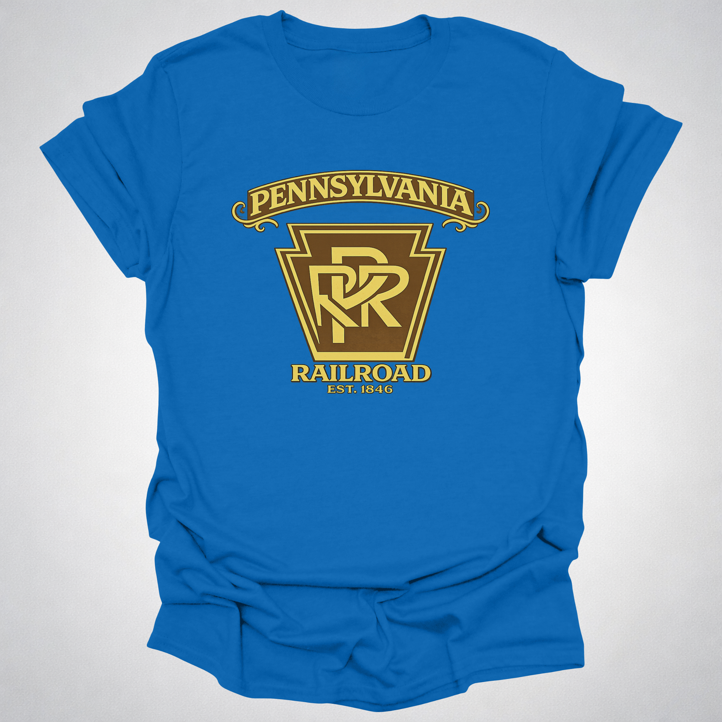 Pennsylvania Railroad Keystone T-Shirt | Classic PRR Railfan Design (Est. 1846)